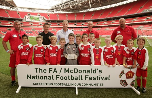 Winwick Athletic U10s Play on Wembley Turf in Aug 2009